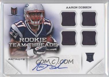 2013 Panini Momentum - Rookie Team Threads - Quad Materials Signatures #22 - Aaron Dobson /49