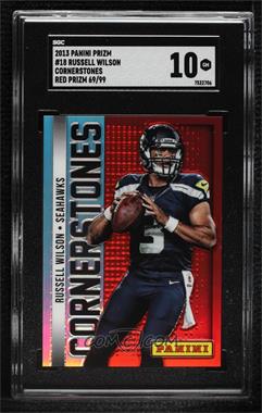 2013 Panini Monster Box - Prizm Cornerstones - Red Prizm #18 - Russell Wilson /99 [SGC 10 GEM]