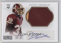 Rookie Signatures - David Amerson #/25