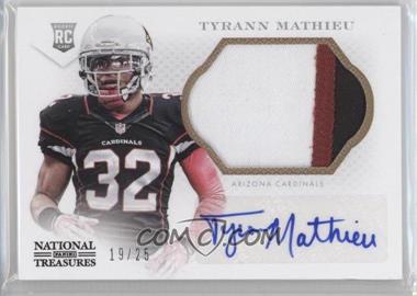 2013 Panini National Treasures - [Base] - Black Materials #336 - Rookie Signatures - Tyrann Mathieu /25