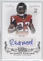 Rookie Signatures - Robert Alford #/25