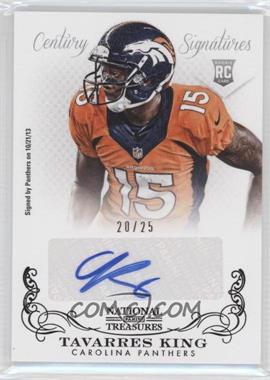 2013 Panini National Treasures - [Base] - Century Black #332 - Rookie Signatures - Tavarres King /25