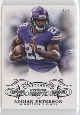 2013 Panini National Treasures - [Base] - Century Black #57 - Adrian Peterson /5