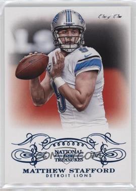 2013 Panini National Treasures - [Base] - Century Blue #36 - Matthew Stafford /1