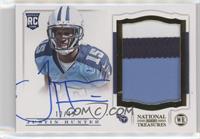 Rookie Signature Materials - Justin Hunter #/49