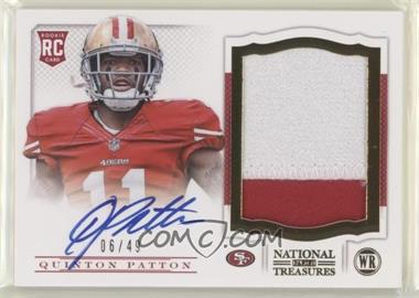 2013 Panini National Treasures - [Base] - Century Gold #230 - Rookie Signature Materials - Quinton Patton /49