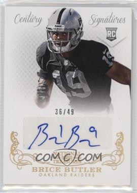 2013 Panini National Treasures - [Base] - Century Gold #252 - Rookie Signatures - Brice Butler /49