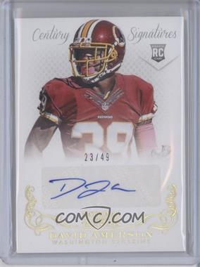 2013 Panini National Treasures - [Base] - Century Gold #269 - Rookie Signatures - David Amerson /49