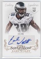 Rookie Signatures - Earl Wolff #/49