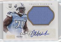 Rookie Signatures - Chance Warmack #/49