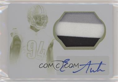 2013 Panini National Treasures - [Base] - Printing Plate Yellow Materials #280 - Rookie Signatures - Ezekiel Ansah /1