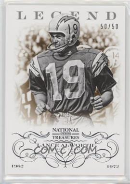 2013 Panini National Treasures - [Base] #133 - Legend - Lance Alworth /50