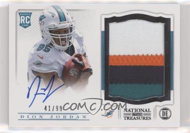 2013 Panini National Treasures - [Base] #207 - Rookie Signature Materials - Dion Jordan /99