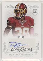 Rookie Signatures - David Amerson #/99