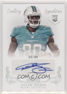 2013 Panini National Treasures - [Base] #273 - Rookie Signatures - Dion Sims /99