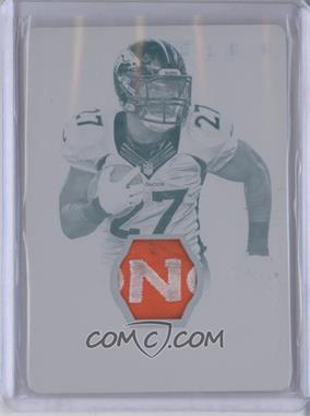 2013 Panini National Treasures - Century Materials - Printing Plate Cyan #44 - Knowshon Moreno /1