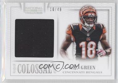 2013 Panini National Treasures - Colossal Materials #1 - A.J. Green /49