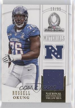 2013 Panini National Treasures - Pro Bowl Materials #19 - Russell Okung /99