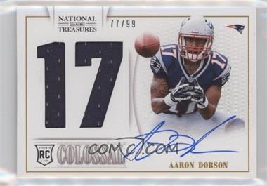 2013 Panini National Treasures - Rookie Colossal Materials - Jersey Number Signatures #1 - Aaron Dobson /99