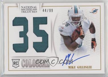 2013 Panini National Treasures - Rookie Colossal Materials - Jersey Number Signatures #27 - Mike Gillislee /99