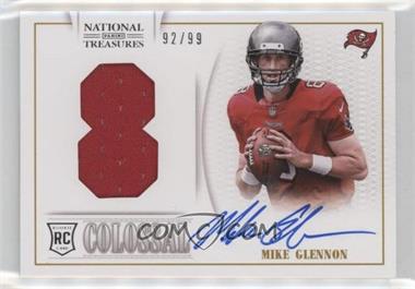 2013 Panini National Treasures - Rookie Colossal Materials - Jersey Number Signatures #28 - Mike Glennon /99