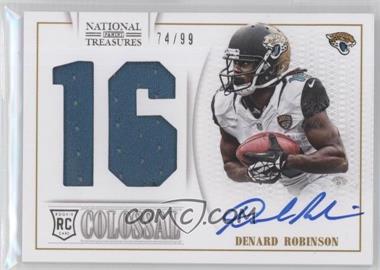 2013 Panini National Treasures - Rookie Colossal Materials - Jersey Number Signatures #6 - Denard Robinson /99