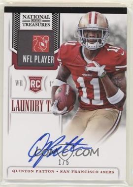 2013 Panini National Treasures - Rookie Laundry Tag Signatures - NFLPA #30 - Quinton Patton /5