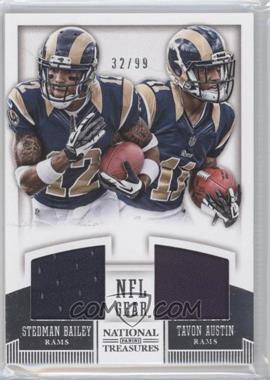 2013 Panini National Treasures - Rookie NFL Gear Combo Player Materials #11 - Stedman Bailey, Tavon Austin /99