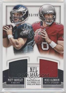 2013 Panini National Treasures - Rookie NFL Gear Combo Player Materials #30 - Matt Barkley, Mike Glennon /99