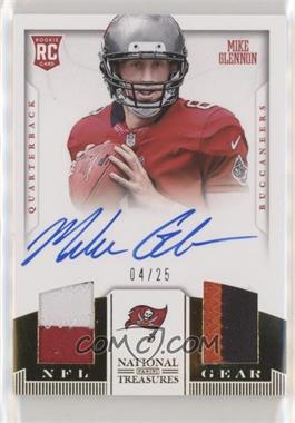 2013 Panini National Treasures - Rookie NFL Gear Materials - Dual Signatures Prime #28 - Mike Glennon /25