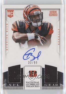 2013 Panini National Treasures - Rookie NFL Gear Materials - Dual Signatures #12 - Giovani Bernard /99