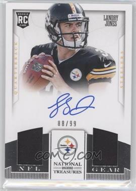 2013 Panini National Treasures - Rookie NFL Gear Materials - Dual Signatures #20 - Landry Jones /99