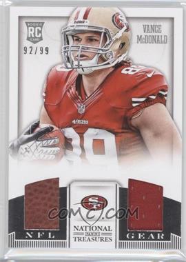 2013 Panini National Treasures - Rookie NFL Gear Materials - Dual #39 - Vance McDonald /99