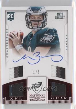 2013 Panini National Treasures - Rookie NFL Gear Materials - Quad Signatures Prime #26 - Matt Barkley /5