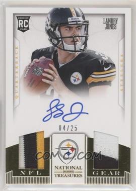 2013 Panini National Treasures - Rookie NFL Gear Materials - Trio Signatures #20 - Landry Jones /25