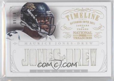 2013 Panini National Treasures - Timeline Materials - Player Name Prime #32 - Maurice Jones-Drew /10