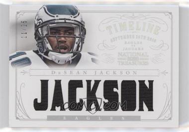 2013 Panini National Treasures - Timeline Materials - Player Name #11 - DeSean Jackson /25