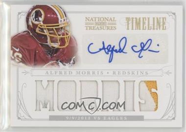 2013 Panini National Treasures - Timeline Materials Signatures - Player Name Prime [Autographed] #5 - Alfred Morris /25