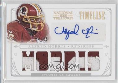 2013 Panini National Treasures - Timeline Materials Signatures - Player Name Prime #5 - Alfred Morris /25