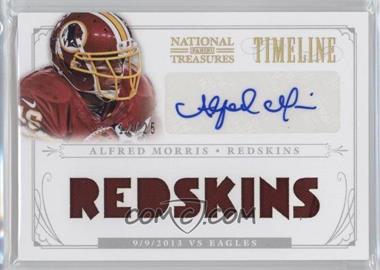 2013 Panini National Treasures - Timeline Materials Signatures - Team Nickname Prime #5 - Alfred Morris /25 [Noted]