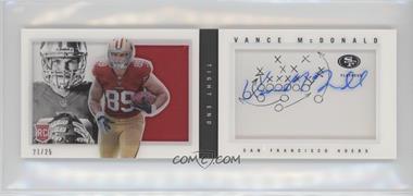 2013 Panini Playbook - Rookie Booklets - Plays Signatures #239 - Vance McDonald /25 [Noted]