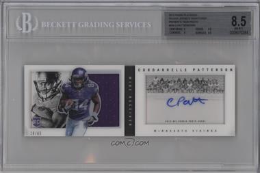 2013 Panini Playbook - Rookie Booklets - Rookie Photo Shoot Team Photo Signatures #204 - Cordarrelle Patterson /65 [BGS 8.5 NM‑MT+]