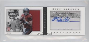 2013 Panini Playbook - Rookie Booklets - Rookie Photo Shoot Team Photo Signatures #228 - Mike Glennon /51