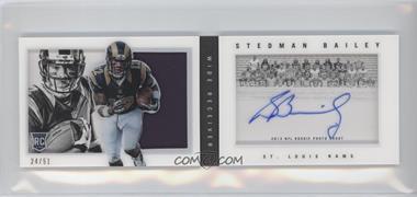 2013 Panini Playbook - Rookie Booklets - Rookie Photo Shoot Team Photo Signatures #233 - Stedman Bailey /51