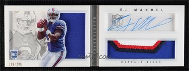 2013 Panini Playbook - Rookie Booklets - Silver Signatures #209 - EJ Manuel /299