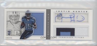 2013 Panini Playbook - Rookie Booklets - Silver Signatures #216 - Justin Hunter /271
