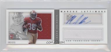 2013 Panini Playbook - Rookie Booklets - Silver Signatures #223 - Marcus Lattimore /271