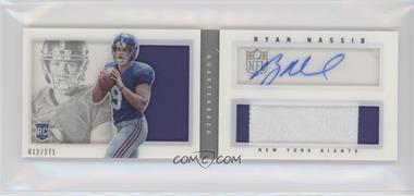 2013 Panini Playbook - Rookie Booklets - Silver Signatures #232 - Ryan Nassib /271