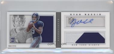 2013 Panini Playbook - Rookie Booklets - Silver Signatures #232 - Ryan Nassib /271