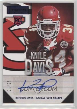 2013 Panini Playbook - Signatures - Blue #157 - Knile Davis /25